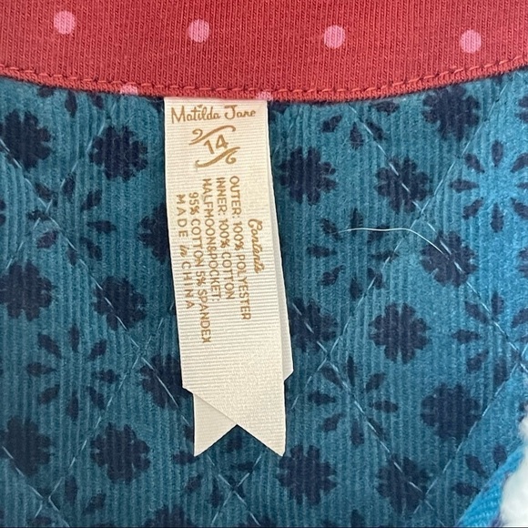 Matilda Jane Girls Amanda Reversible Vest Girls Size 14 - Picture 9 of 9